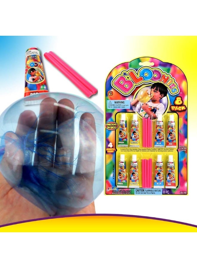 Ja-Ru JARU Bloonies Magic Plastic Bubbles Variety Pack 8 Tubes per Pack  Kids Super Elastic Bubble Balloons  Blow Up Balloons with Straw  Bubble Tube Party Favors and Gifts Fidget Toy7741B - Image 5