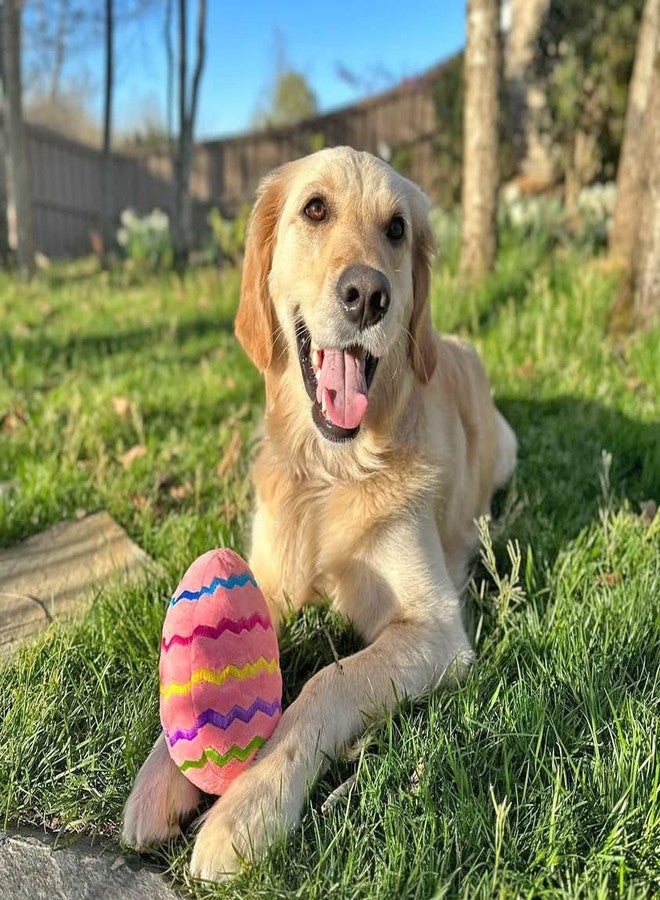 Midlee Easter Egg Plush Dog Toy - Pink (Large) - Image 2
