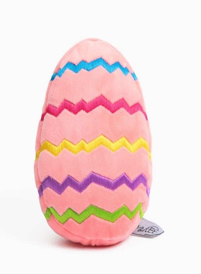 Midlee Easter Egg Plush Dog Toy - Pink (Large) - Image 1