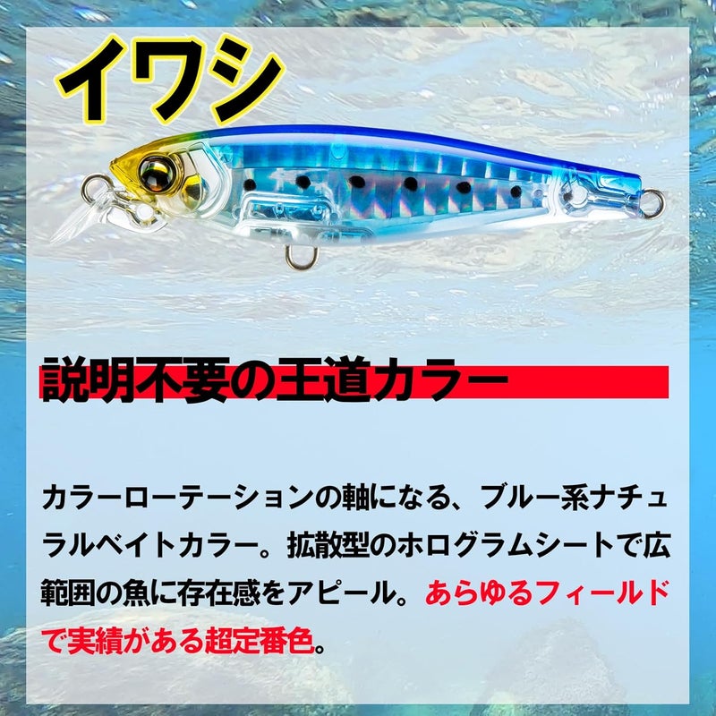 DUEL L-Blue Fix Minnow 70S F1231-HIW Sinking Fishing Lure - Image 5