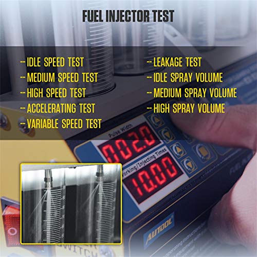 AUTOOL Automotive Motorcycle 4 Cylinder Ultrasonic Wave Injector Cleaner Petrol Injection Tester Cleaning Kit Tester - Image 4