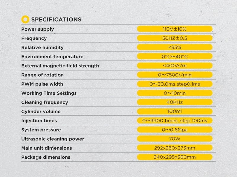 AUTOOL Automotive Motorcycle 4 Cylinder Ultrasonic Wave Injector Cleaner Petrol Injection Tester Cleaning Kit Tester - Image 5