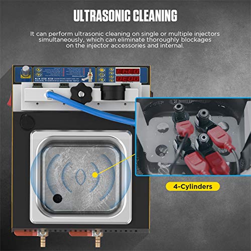 AUTOOL Automotive Motorcycle 4 Cylinder Ultrasonic Wave Injector Cleaner Petrol Injection Tester Cleaning Kit Tester - Image 3