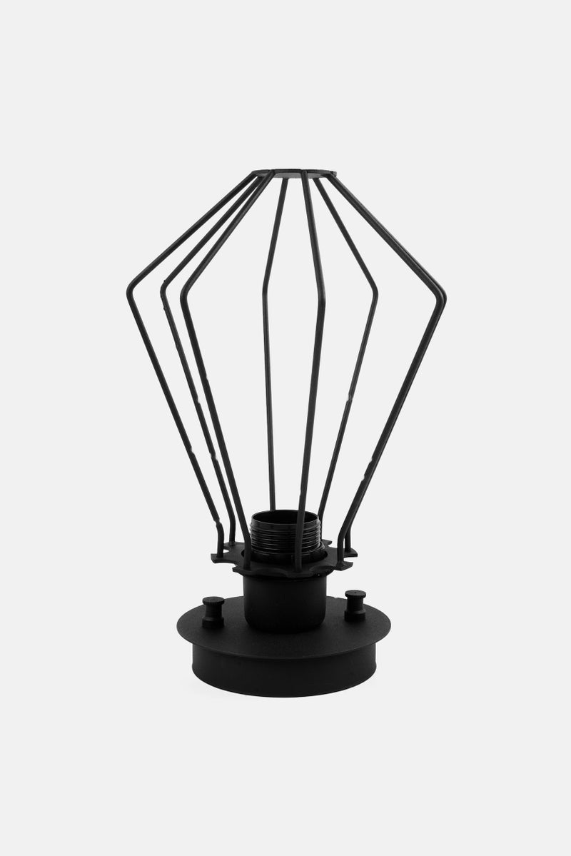 Opviq Pendant Metal Vintage Cage Ceiling Lamp, Black - Image 1