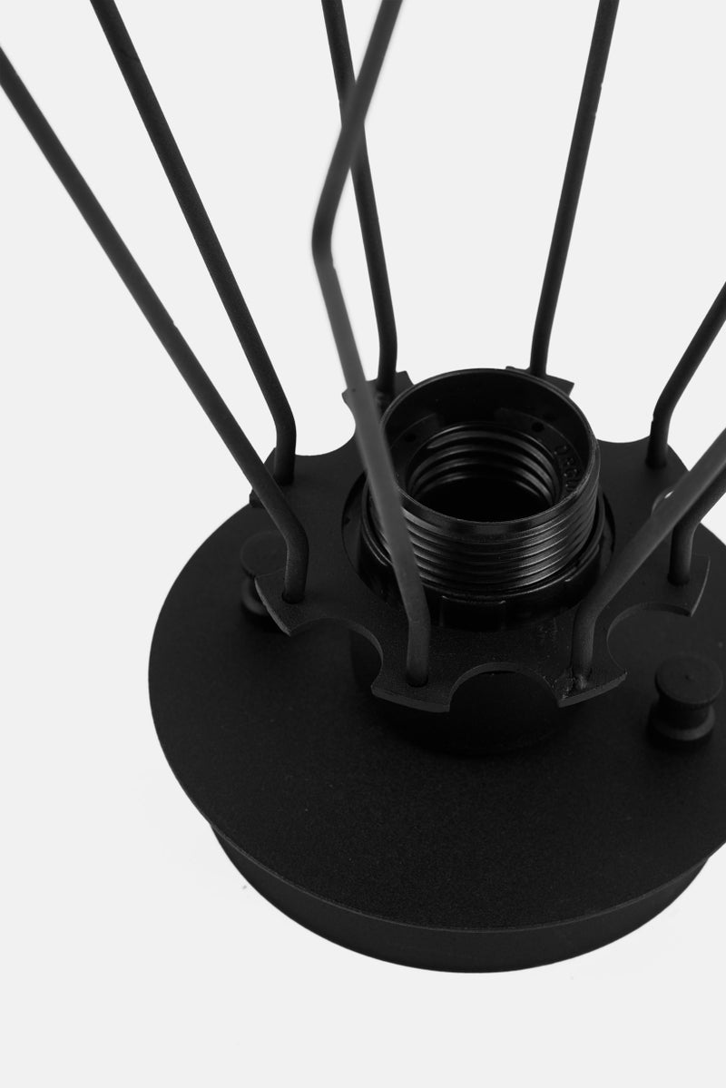 Opviq Pendant Metal Vintage Cage Ceiling Lamp, Black - Image 3