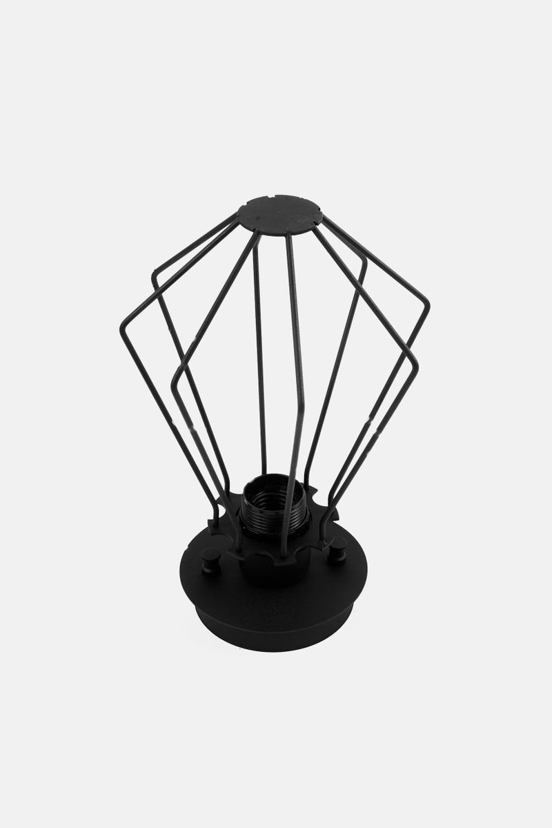 Opviq Pendant Metal Vintage Cage Ceiling Lamp, Black - Image 2