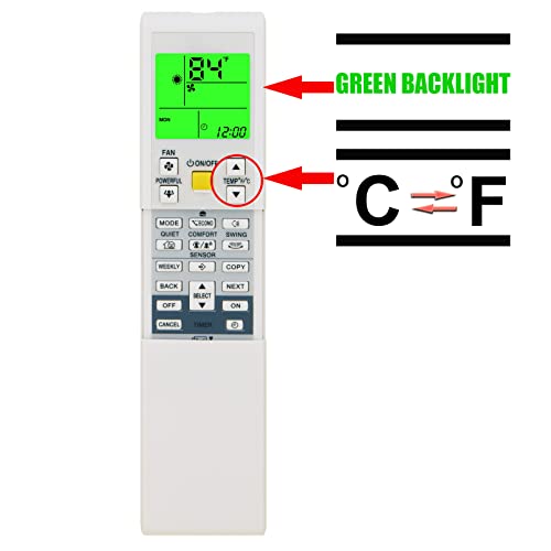 CHOUBENBEN Replacement Remote Control for Daikin FTXS15LVJU FTXS12LVJU FTXS09LVJU FTXL15QMVJU FTXL12QMVJU FTXL09QMVJU ARC452A3 FTXS20J2V1B FTXS25J2V1B FTXS35J2V1B FTXS42J2V1B Room Air Conditioner - Image 3