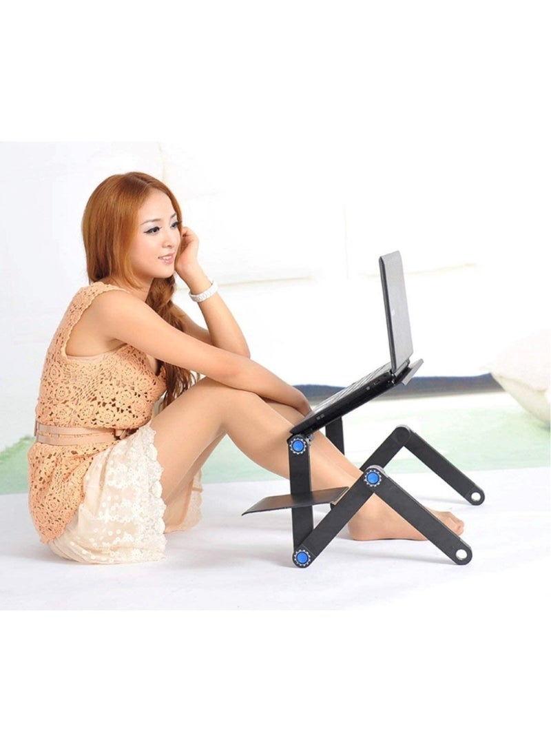 Huitich Multi Foldable Aluminium Alloy Laptop Desk With Mouse Stand - Image 2