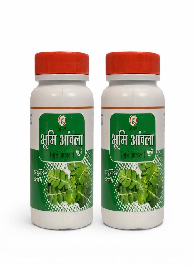 بهارات مسحوق بهومي أملا | مسحوق بهومي أملا | نقي وطبيعي | بهومي أملا | مسحوق أملا عضوي | لصحة الكبد وقوة الجهاز الهضمي | غني بالعناصر الغذائية الأساسية (عبوة من قطعتين، ١٠٠ غرام) | بهارات أيورفيدا أوشدالايا - Image 1