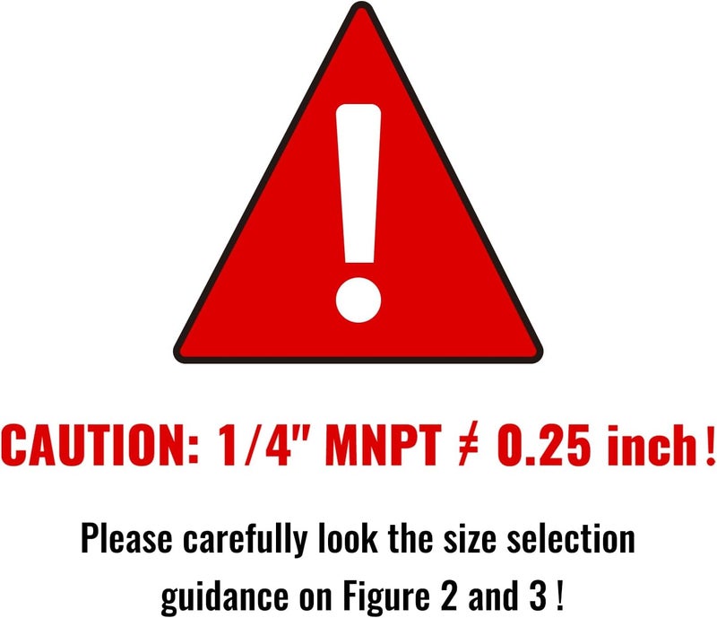 SUNGATOR طقم 4 - محول 3/8 بوصة أنثوي إلى 1/4 ذكر، ملحقات أنابيب نحاسية NPT، محولات 1/4" ذكر إلى 3/8" أنثوي NPT، موصلات تمديد أنابيب نحاسية - Image 2