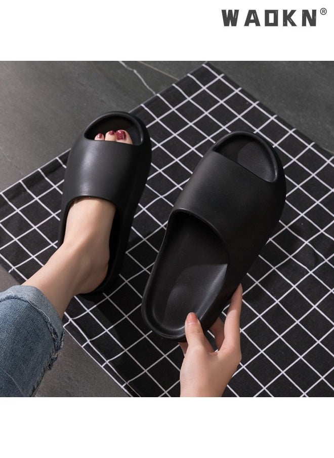 Unisex House Shoes Non-Slip thick Soft Platform Slide Sandals for Women Men Indoor Outdoor Shower Bathroom Slipper for Adult
