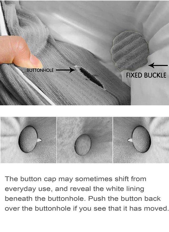 Garlo Large Bolster Triangular Headboard Backrest Positioning Support Reading Wedge Pillow, Headboard for Day Bed Bunk Bed Removable Cover (100 * 20 * 50cm)  - Image 5