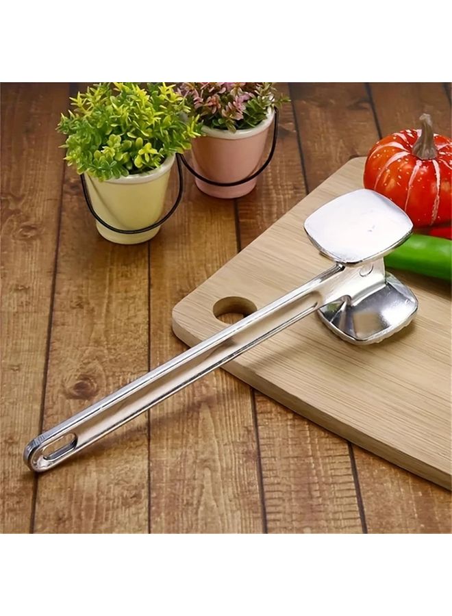 Dual Sided Aluminum Meat Tenderizer Hammer 1pc Kitchen Tool for Steak Pounding - Image 2