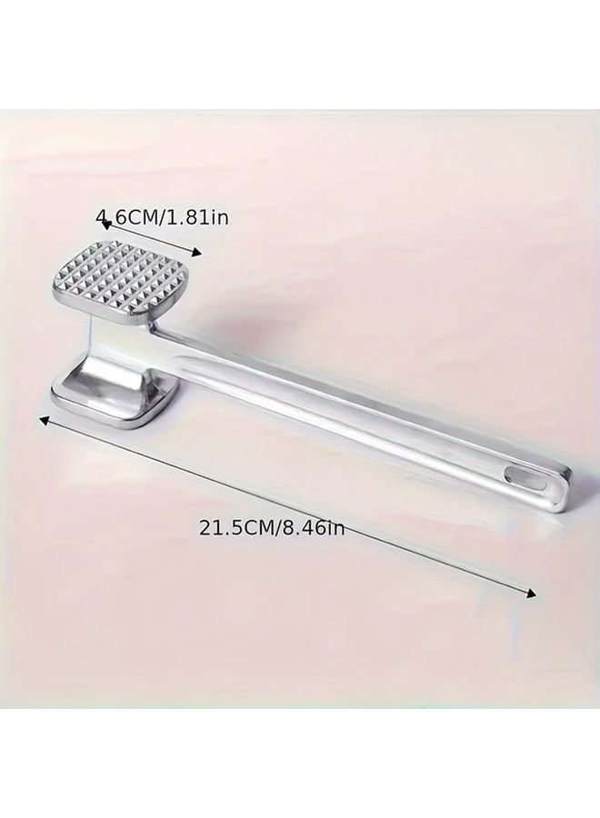 Dual Sided Aluminum Meat Tenderizer Hammer 1pc Kitchen Tool for Steak Pounding - Image 3