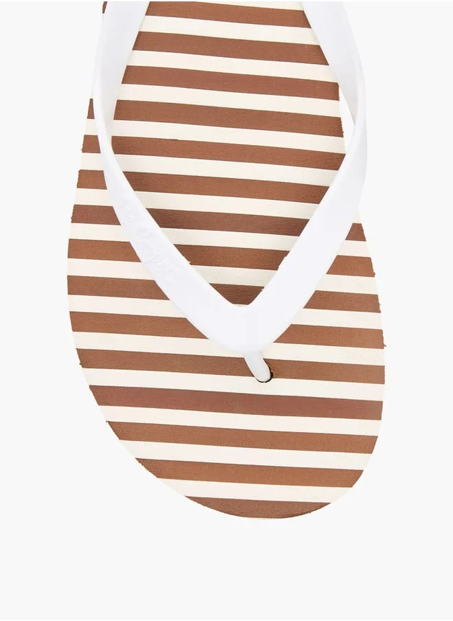 Lee Cooper Mens Printed Thong Slippers