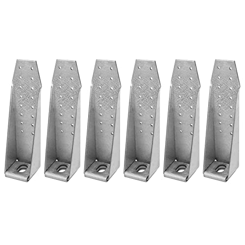 GBGS 6 PCS Deck Tension Tie Bracket,11 Gauge (Thick 3 mm) Heavy Duty Holdown Bolted Supports for Shearwall,Wood Deck or Light Steel House - Image 1