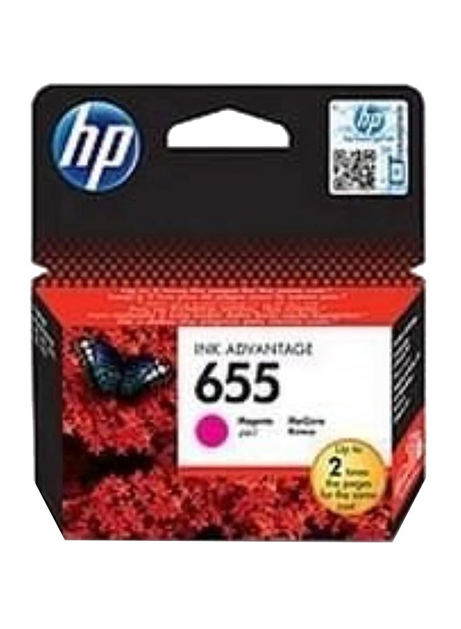 HP خرطوشة حبر أصلية أرجوانية 655 [CZ111AE] | يعمل مع طابعات DeskJet Advantage 3525، و4615، و4625، و5525 - Image 4