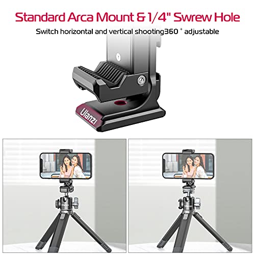 PICTRON Metal Phone Tripod Mount 3 Cold Shoes & Arca Port, 360° Smartphone Tripod Adapter for iPhone 17 16 15 Cell Phone Stand Holder for Desktop Video Live Streaming Vlogging Rig - Image 2