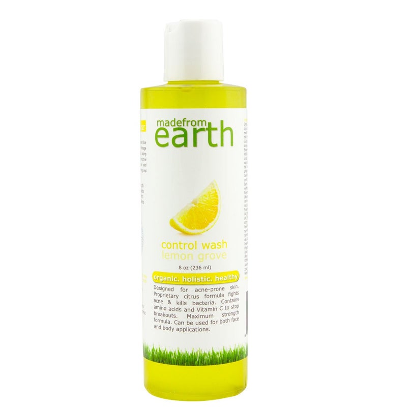 Made from Earth Control Acne Face Wash  Oily Skin Breakouts 8oz