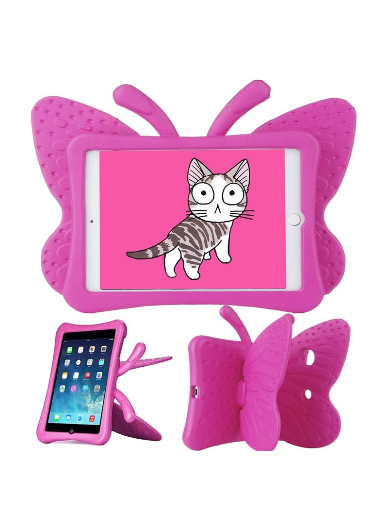 iPad Mini Case for Girls, Butterfly Shape Shock proof Kid-proof Durable EVA Foam Super Protection Tablet Case Cover for Apple iPad mini 1/2/3/4 - Image 1