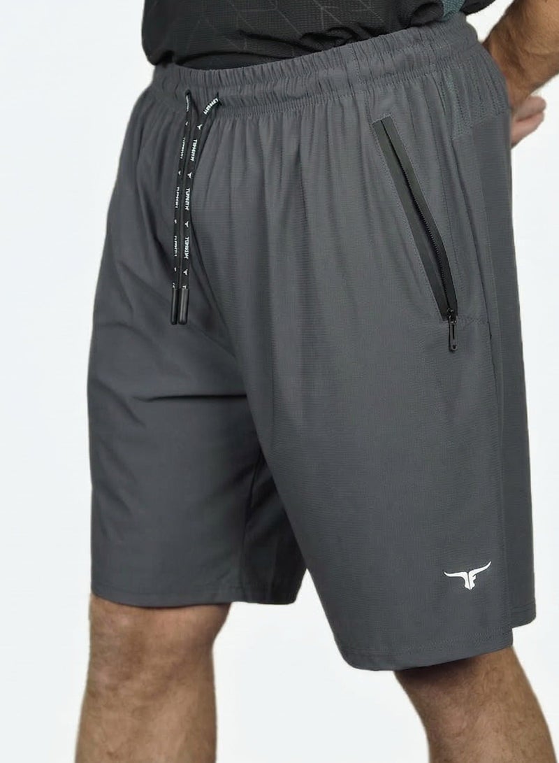 THUGFIT ActivePulse Performance Men's 11" Inseam Shorts- Grey - Image 1