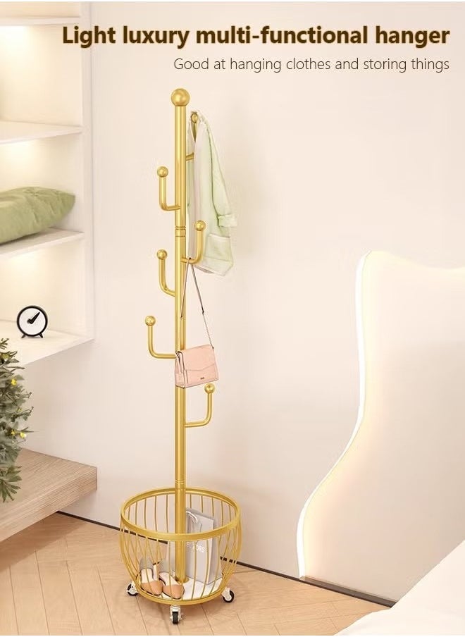 Beauenty Coat Rack Coat Hanger Coat Rack Freestanding Adjustable Height Floor Hanger For Hanging Clothes Hats Bags In Bedroom Living Room And Office  - Image 5
