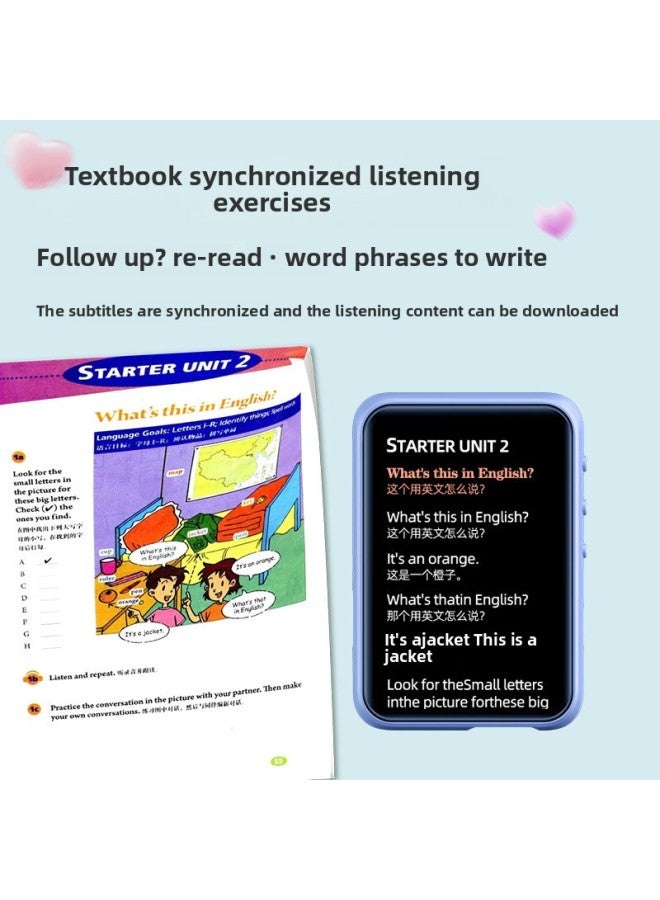 Bluetooth Walkman Student Edition High Use Listening To Songs And Watching Novels English Listening Player Reading-Body Color:2.4inch Touch Screen/bluetooth 6.0/single Theme Interface/free Headphones + OTG + Film-Memory Capacity:8G [can Be Downloaded As Your Request - SonG/fiction/movie - EnGlish ListeninG/others