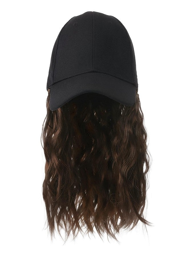 BXT Short Wig Attached Black Baseball Cap Hat With Wavy Curly Hair Extension Photo Shoot Wig Hat for Women Men - Image 3