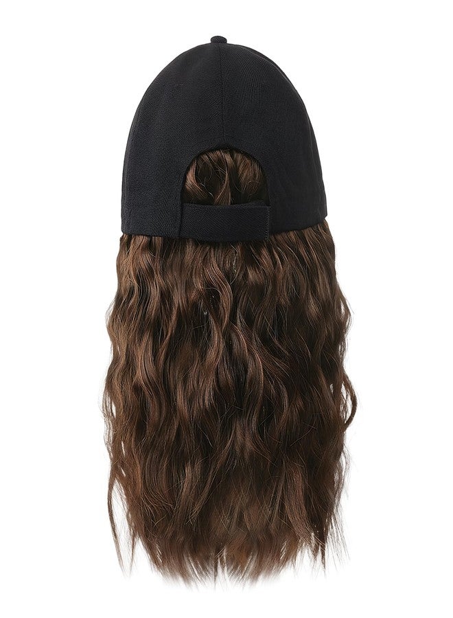 BXT Short Wig Attached Black Baseball Cap Hat With Wavy Curly Hair Extension Photo Shoot Wig Hat for Women Men - Image 5