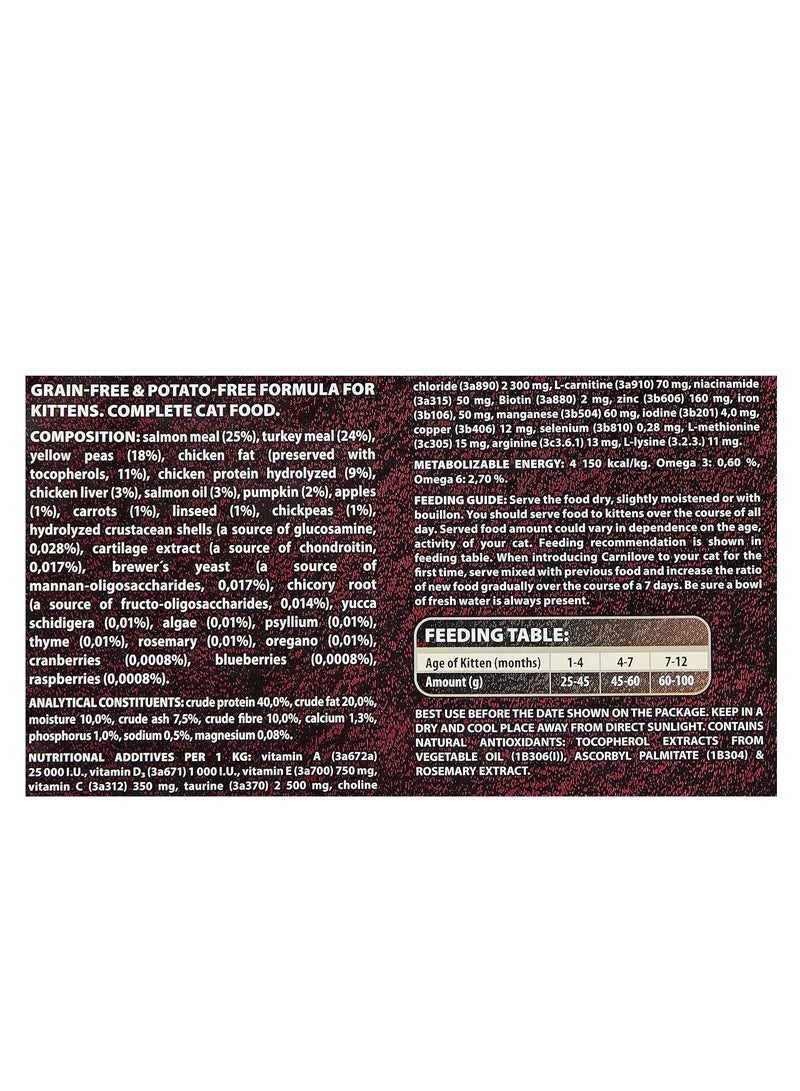 CARNILOVE Salmon & Turkey for Kittens 2kg - Image 2