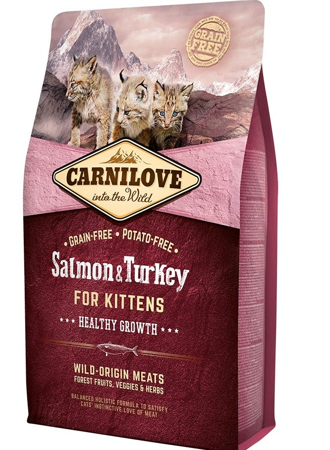 CARNILOVE Salmon & Turkey for Kittens 2kg - Image 3