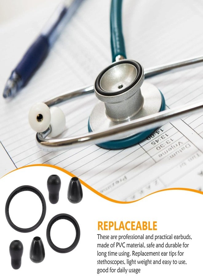 JECOMPRIS Stethoscope Replacement Parts Kit with Soft Comfortable Earplugs and Dual Size Diaphragms for Pediatric and Diagnostic Use - Image 3