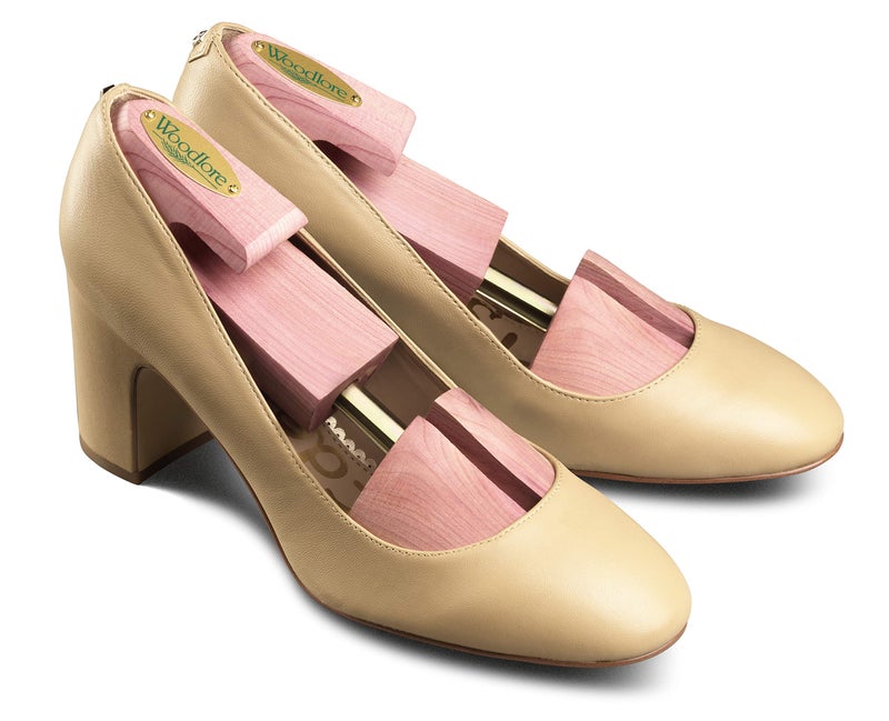 Woodlore Women’s Cedar Wood Shoe Trees (2 Pairs) Adjustable, Aromatic, USA Made (Small fits sizes 5-7.5) - Image 2