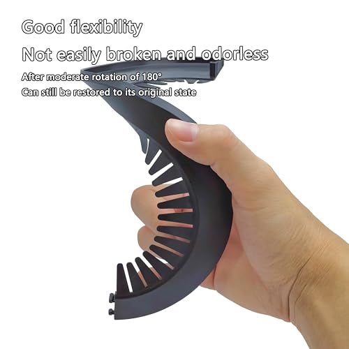 INDPROD Flange Pipe Cover Decoration, Suitable for 0.39" to 1.14" O.D. Pipe, Snap-on Plumbing Cover Plates, Escutcheon Plate Water Drain Line Cover for Bathroom, PVC Plastic, Black, 2 Pieces - Image 5