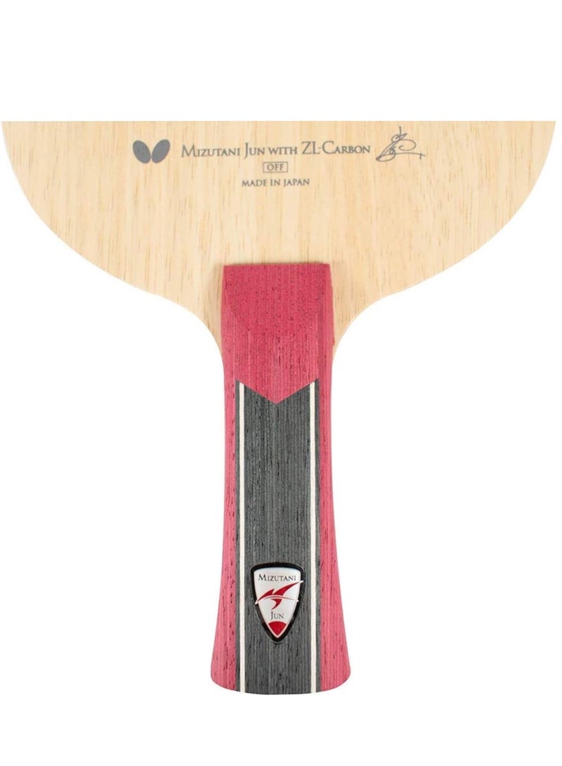 BUTTERFLY Butterfly Jun Mizutani ZLC Table Tennis Blades Professional Butterfly Table Tennis Blade FL (Flared) Handle Styles Made in Japan 4906901155909 - Image 1