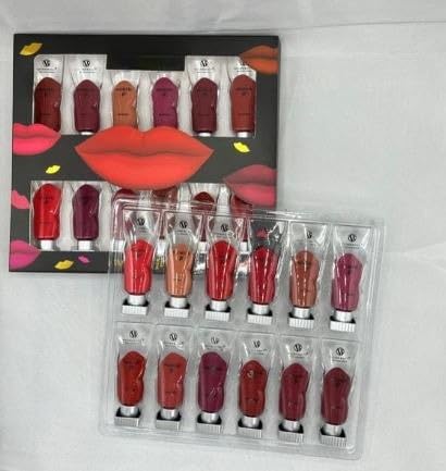 MVM Enterprise Lip gloss 3 in 1 Lip Eyes and Cheeks Tint Stain Lip GlazeVelvet Matte Mini Liquid Lipstick Hydrating Moisturizing LongLasting NonStick Cup Lip Gloss for women girl 1 pack
