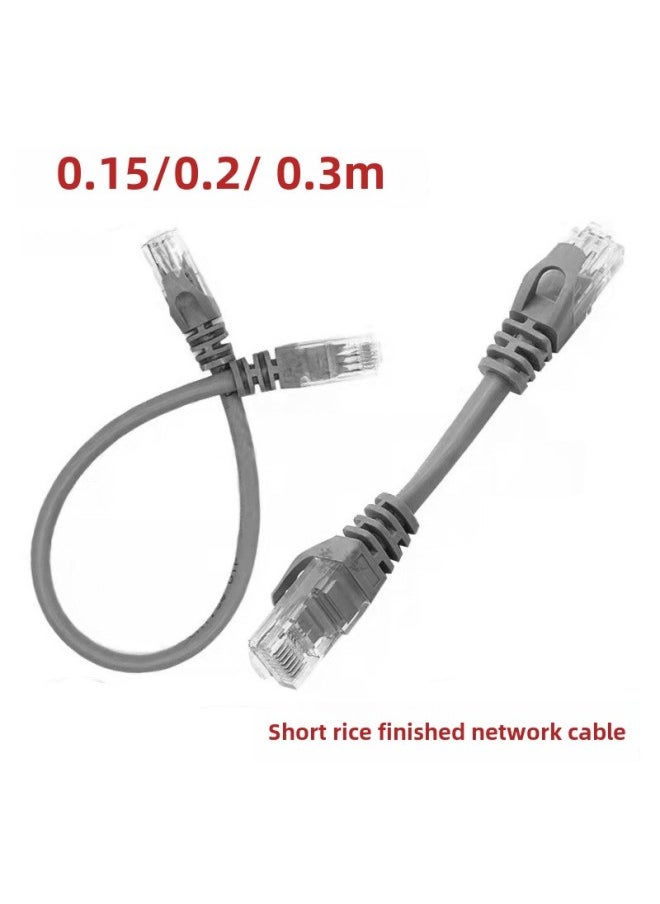 Generic Network Cable Super Class 5 Finished Network Cable Class 6 Short Meter 0.15/0.2 Meter Pure Copper Machine Room Hub Switch Short Network Cable-Color:Five Kinds Of Blue 1.2 Meters-Line Length:0.25 M  - Image 2