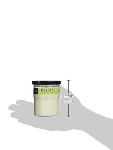 MRS. MEYER'S CLEAN DAY Scented Soy Aromatherapy Candle, 25 Hour Burn Time, Made with Soy Wax and Essential Oils, Lemon Verbena, 4.9 oz - Image 3