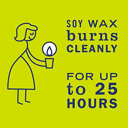 MRS. MEYER'S CLEAN DAY Scented Soy Aromatherapy Candle, 25 Hour Burn Time, Made with Soy Wax and Essential Oils, Lemon Verbena, 4.9 oz - Image 5