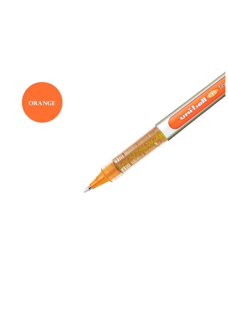 Uniball UNI-Ball Eye Fine Ub157 Rollerball Pen Orange - Image 2