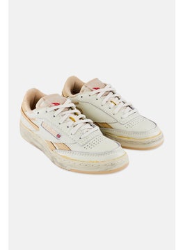 Reebok Men Club C Revenge Lace Up Tennis Shoes, Off White  - Image 1