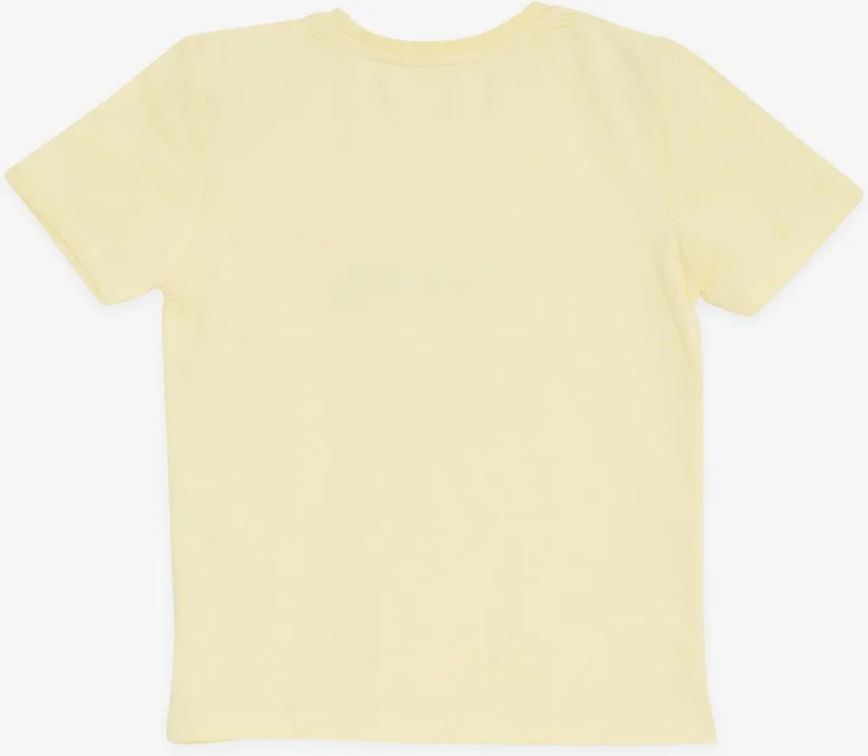 Breeze GİRLS & BOYS Boy's T-Shirt Colorful Text Printed 8-14 Years, Yellow