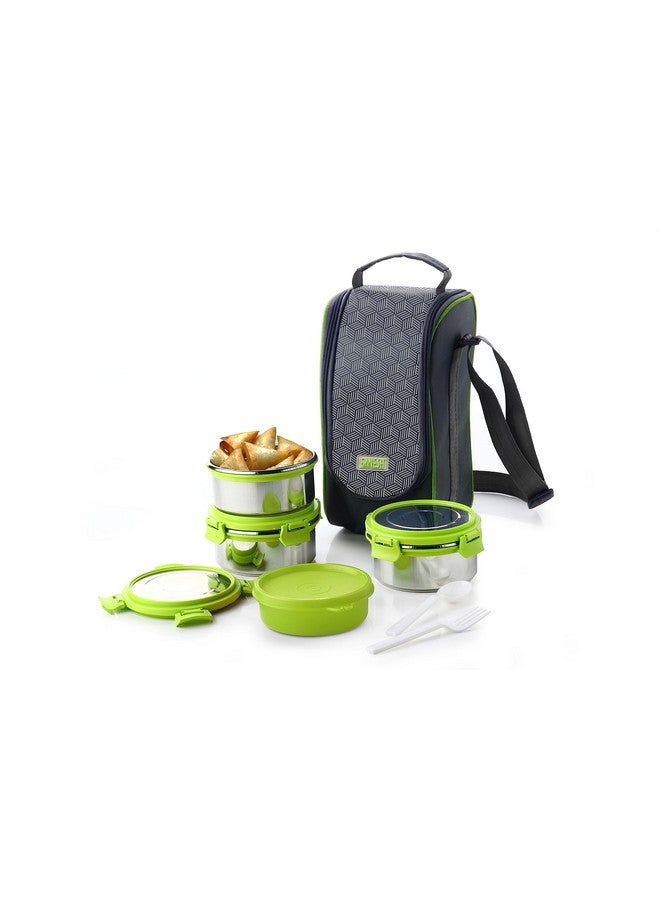GANESH Ganesh Sigma Deck 4 Airtight & Leak Proof Container with Bag - Multicolor  - Image 1