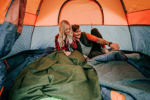 Stansport Wool Blend Camp Blankets - O.D. Green (1244) - Image 5