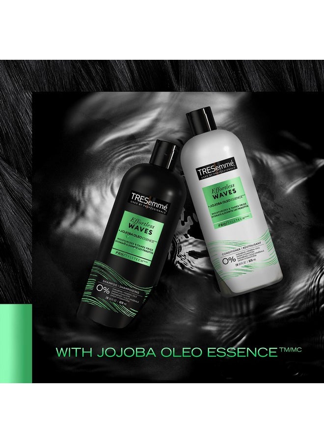 TRESemmé Shampoo And Conditioner Set Effortless Waves Curly Hair Products For Women/Men Jojoba Oil For Hair Anti Frizz Hair Products 28 Fl Oz (2 Piece Set)  - Image 5
