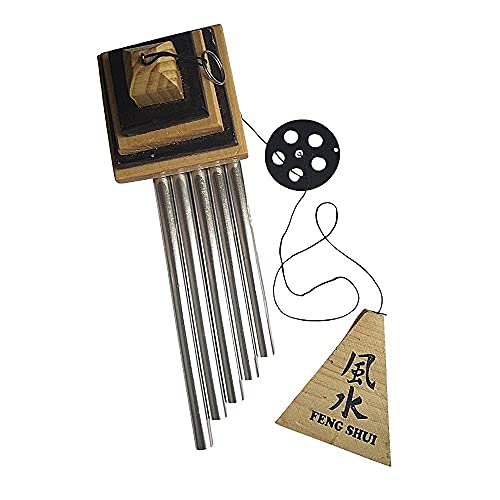 Ripe India® Feng Shui Vastu 5 Pipe Wind Chime for Balcony Window and Aluminum Wind Chime Positive Energy Silver Color 60 Cm - Image 3