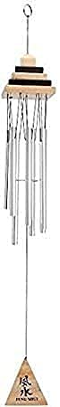 Ripe India® Feng Shui Vastu 5 Pipe Wind Chime for Balcony Window and Aluminum Wind Chime Positive Energy Silver Color 60 Cm - Image 5