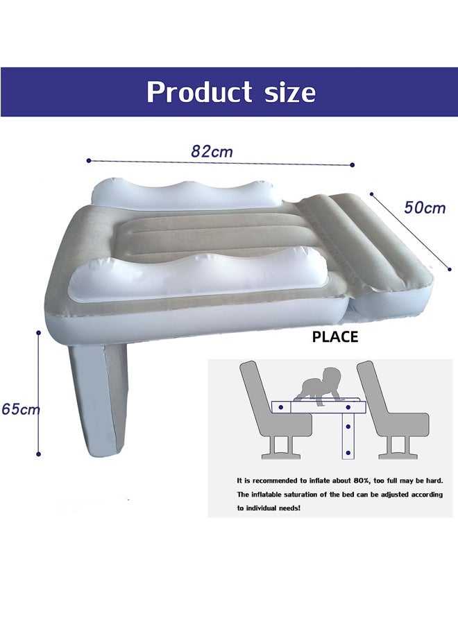 Aissiora Children's car inflatable bed,  Inflatable Bed for Kids, Infant Travel Bed With inflatable pump Inflate quickly,  Toddler Airplane Travel Essentials  - Image 2