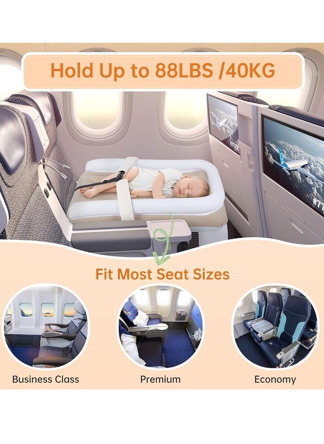 Aissiora Children's car inflatable bed,  Inflatable Bed for Kids, Infant Travel Bed With inflatable pump Inflate quickly,  Toddler Airplane Travel Essentials  - Image 4