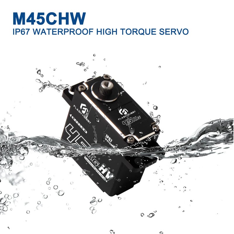 FLASH HOBBY 45KG Coreless Servo 84V High Torque Full Metal Gear Servo IP67 Waterproof Steering RC Servo with Control Angle 270 for 110 Scale RC Cars RC Crawler Trucks  Robot Parts 45KG - Image 3